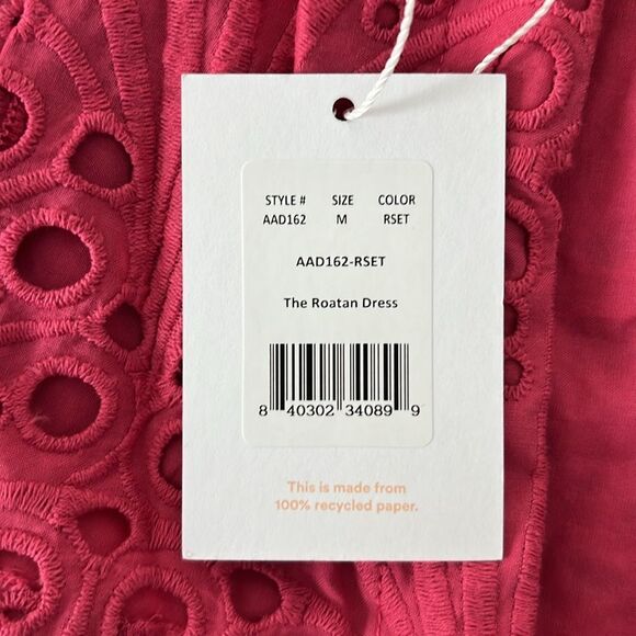 NWT Andie The Roatan Midi Dress - Eyelet - Rosette Size M - Picture 5 of 11